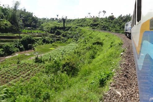 Traverse rural Java by Rail