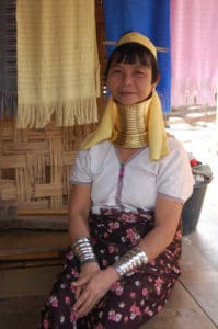 long neck Karen woman