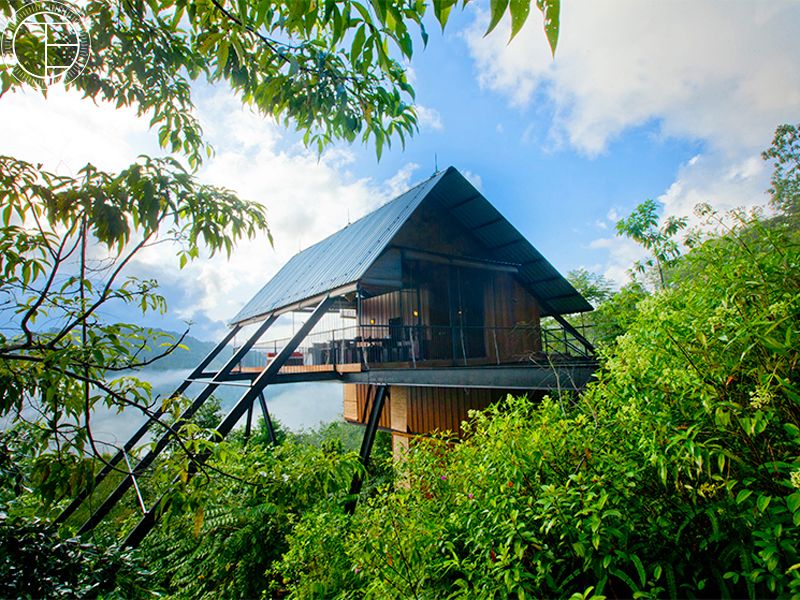 The Ark villa in Sri Lanka surrounded by jungle near Sinharaja Rainforest