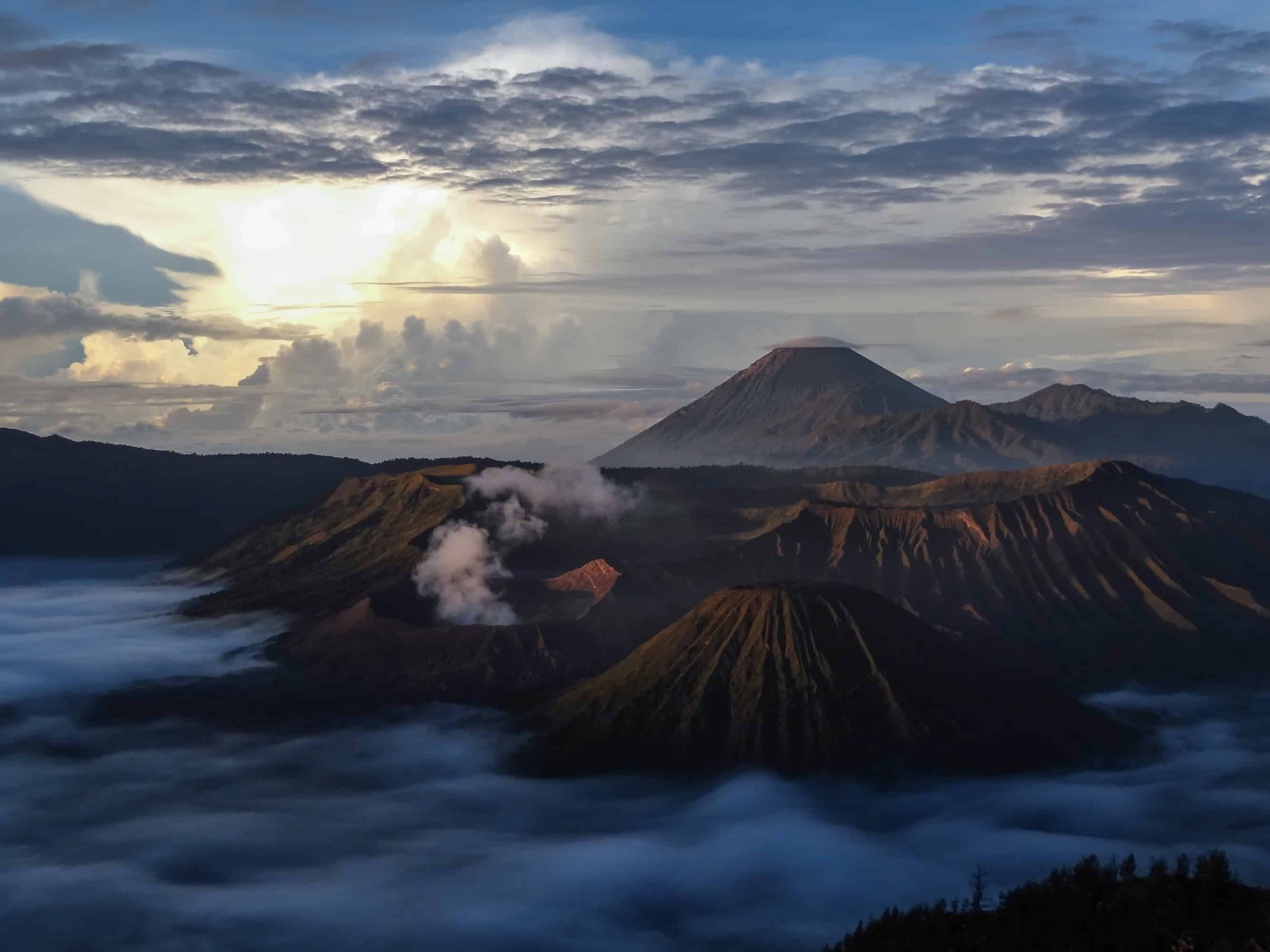 Sunrise at the mount Bromo in Indonesia