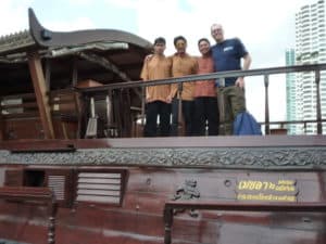 My guide Lee and I on the Bangkok klongs