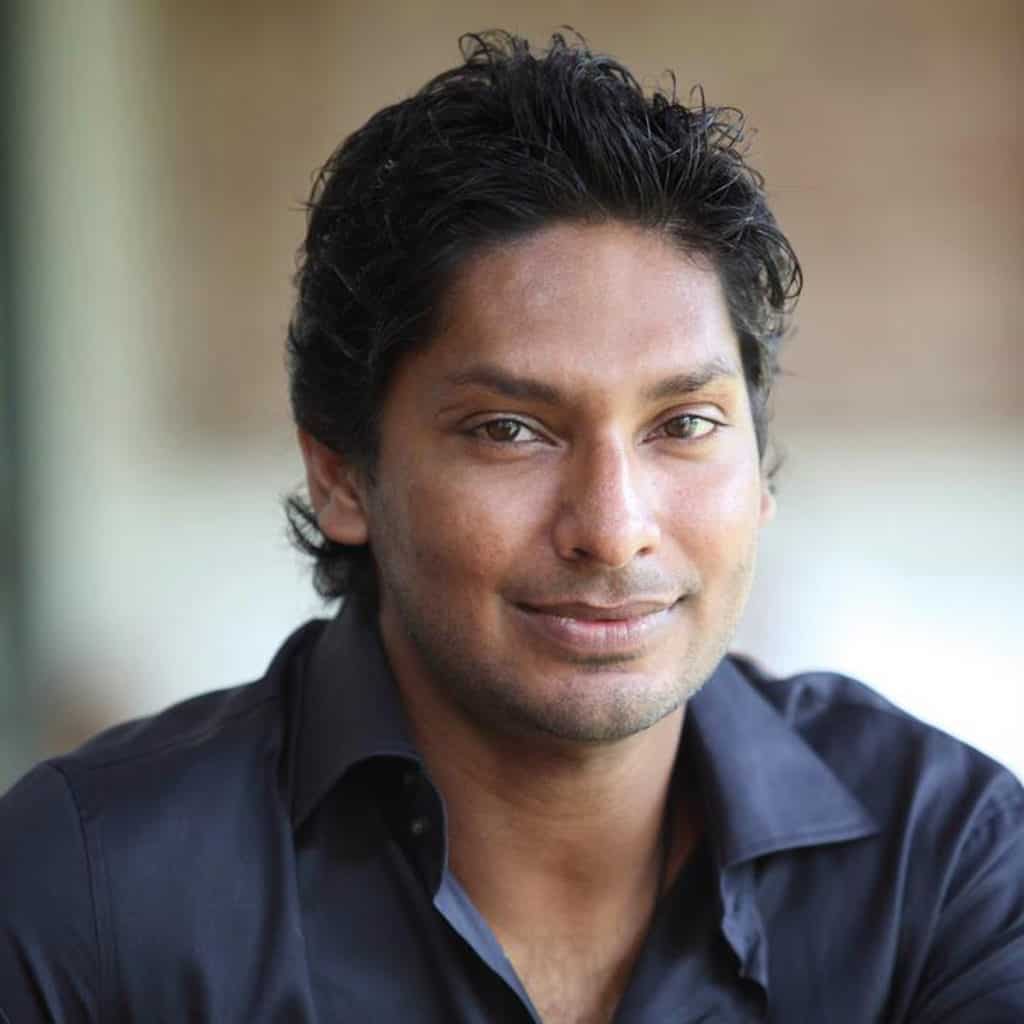 Kumar Sangakarra, former Sri Lankan cricket captain. 