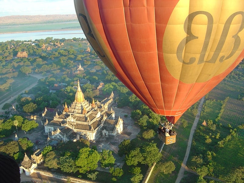 Hot Air Balloon over Bagan, Myanmar