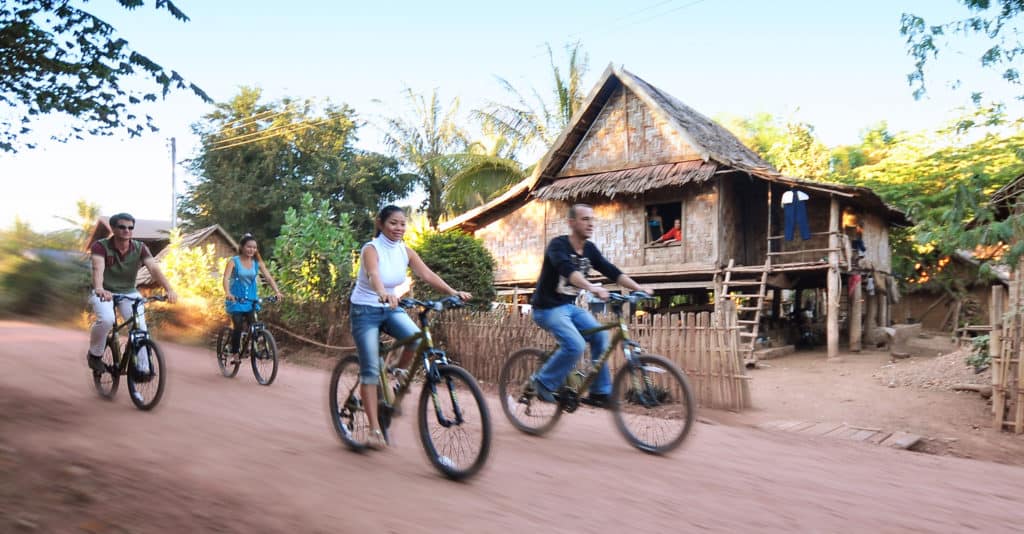 Cycling in Laos, Southeast Asia