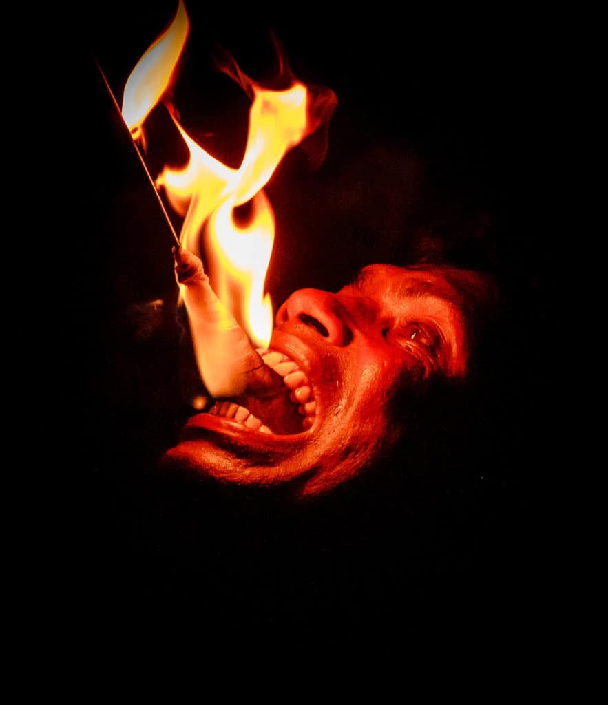 Michael's picture of a fire eater is incredibly dramatic. Taken whilst on holiday in Sri Lanka, I feel it captures this more unusual side of the country's culture. 