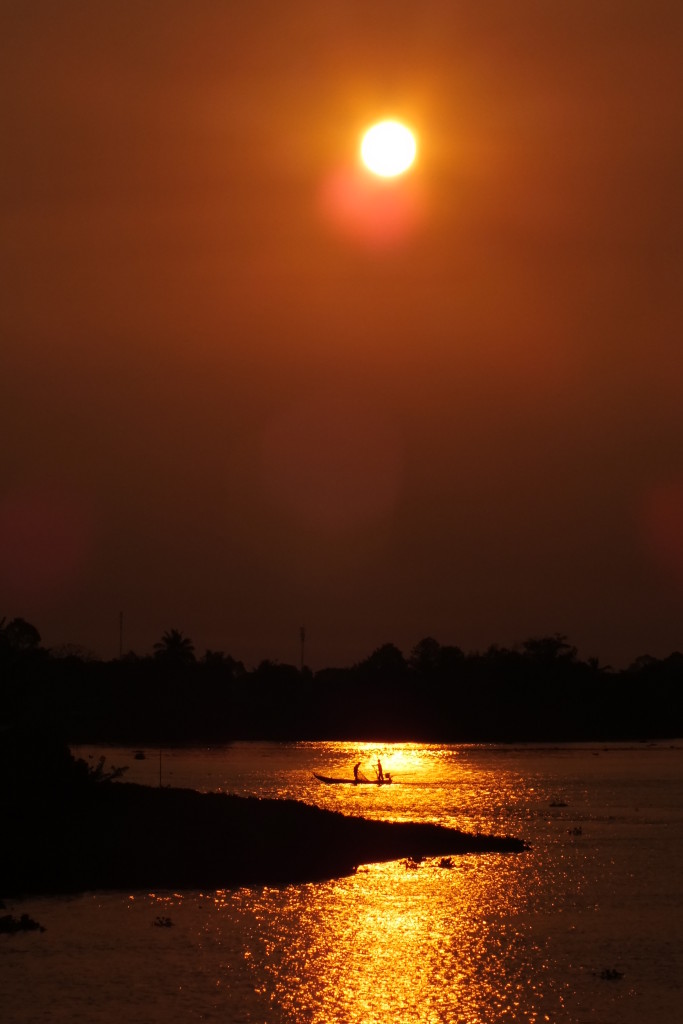 Sally's golden hour photo of some fishermen is as beautiful as it is intriguing. Taken while on holiday in Vietnam, I think it really captures life on the riverbanks of the Mekong. 