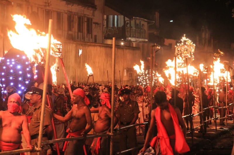 A procession at the Kandy Esla Perahera