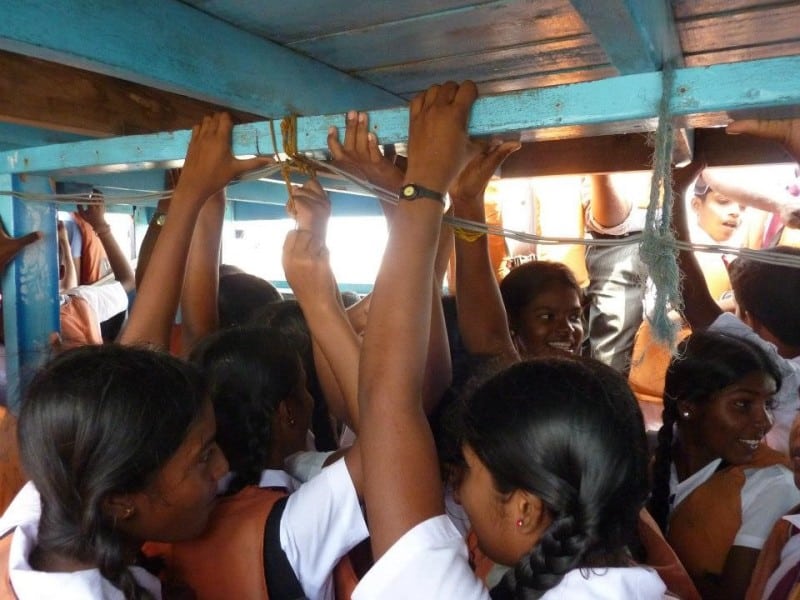 ferry crowd