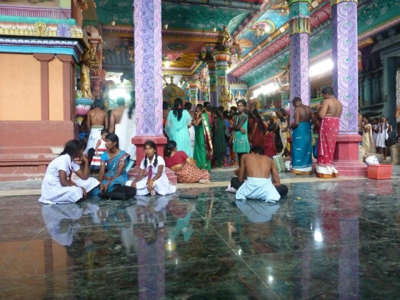 temple crowd