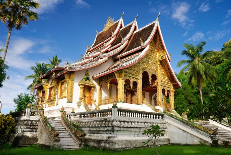 Temple in Luang Prabang Royal Palace Museum, Laos