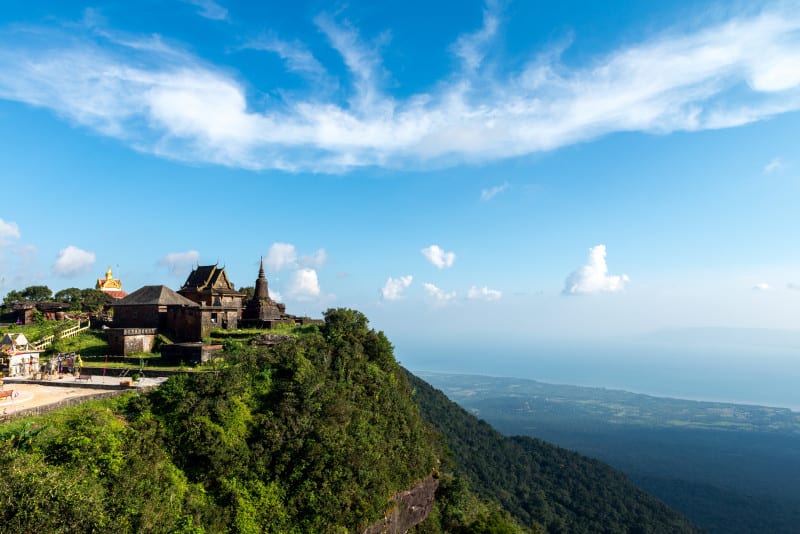 Old Temple Phnom Bokor, Kampot Cambodia Oct 2015.