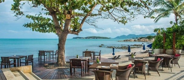 view from the Akaryn beach resort in Koh Samui