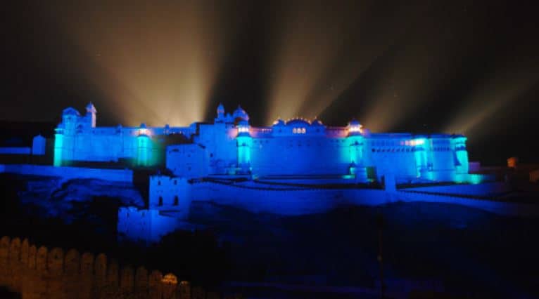 Jaipur lumiere show
