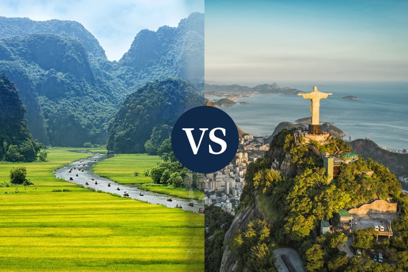 asia vs south america travel