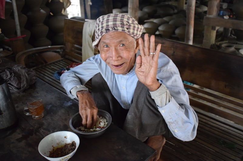 90 year old bean maker