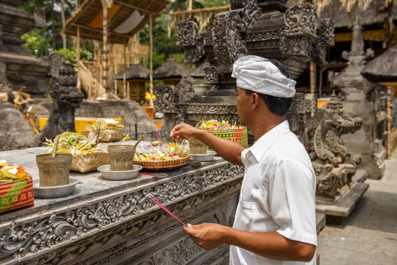 Rice Paddy walk with priest - Ida Bagus Ketut Dharma 2