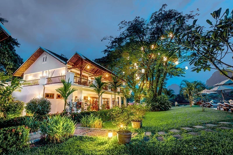 Riverside boutique resort vang vieng outside