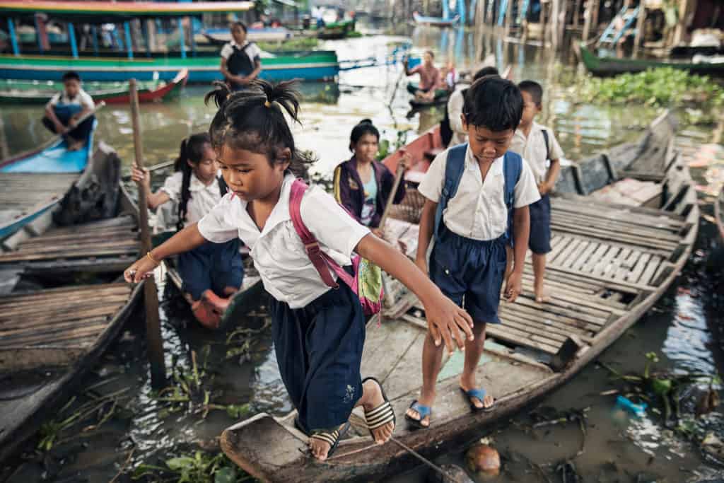 Tonle Sap Cambodia Boats