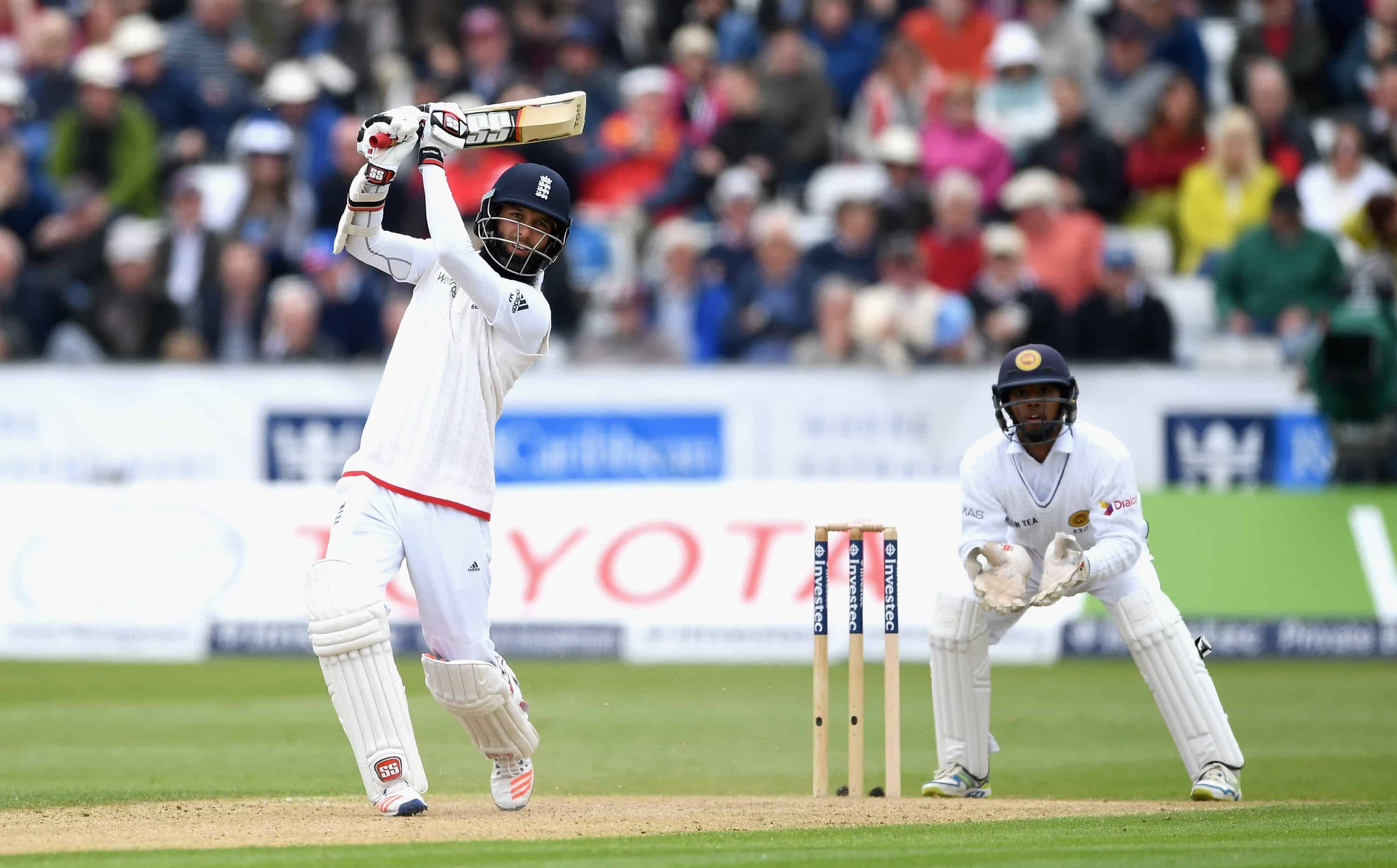 England cricketer batting