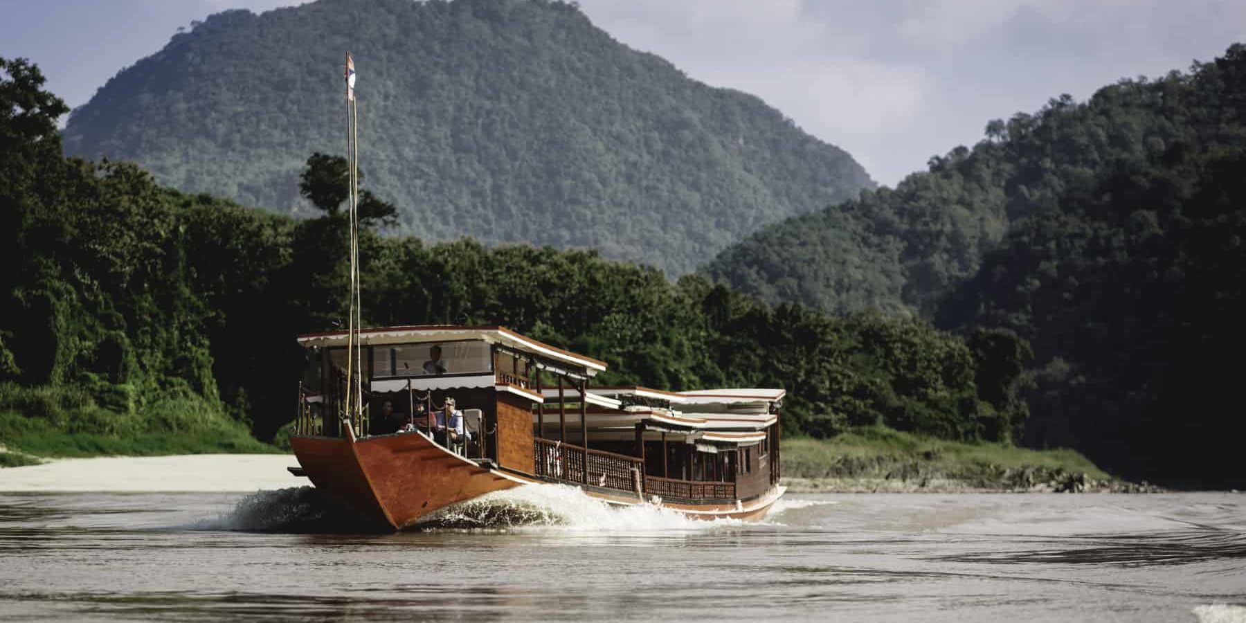 Luang Say Boat on the river Mekong in Laos, a great river experience