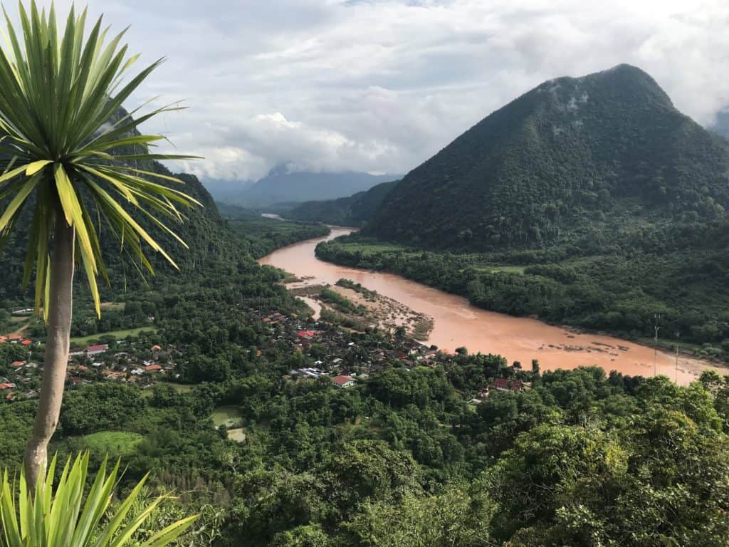 Laos rivers and mountains