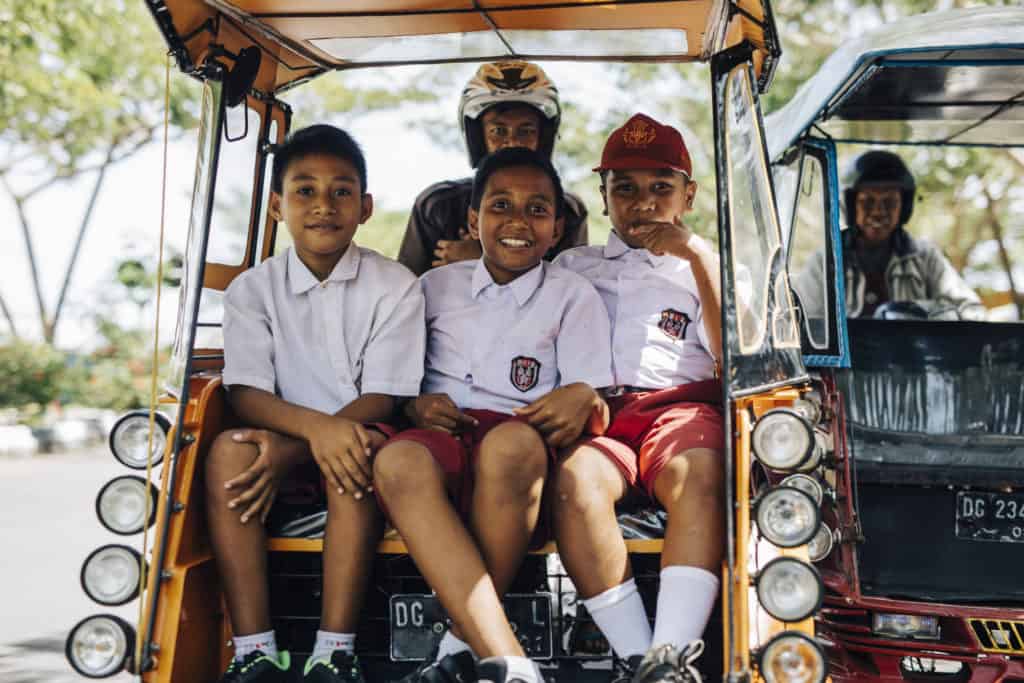 Kids in North Maluku