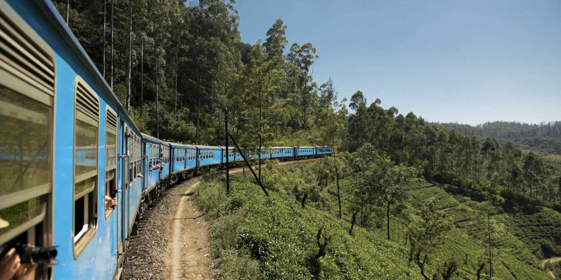 Travelling by train in Sri Lanka