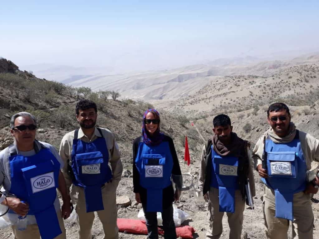 Afghan - With minefield managers in Samangan