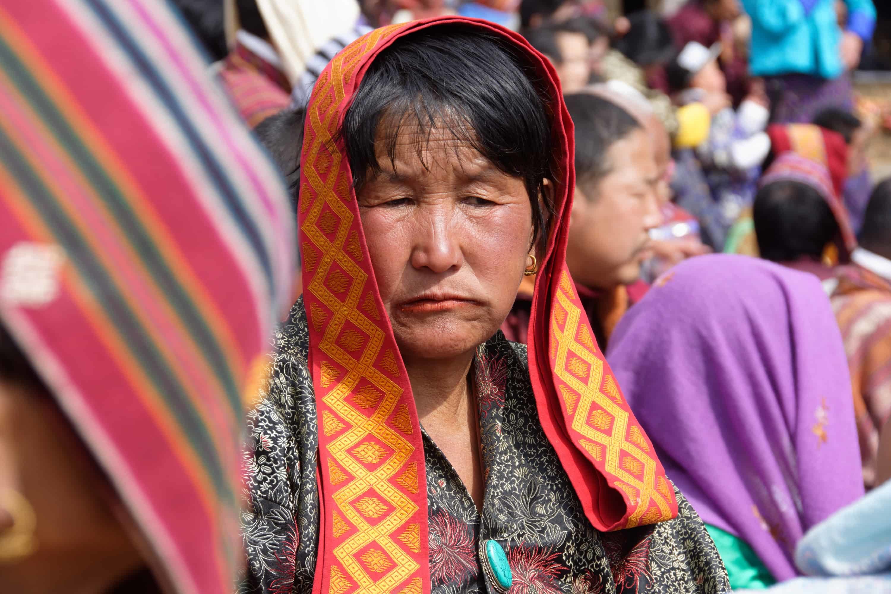 Traditional Dress at Paro Festival in Bhutan