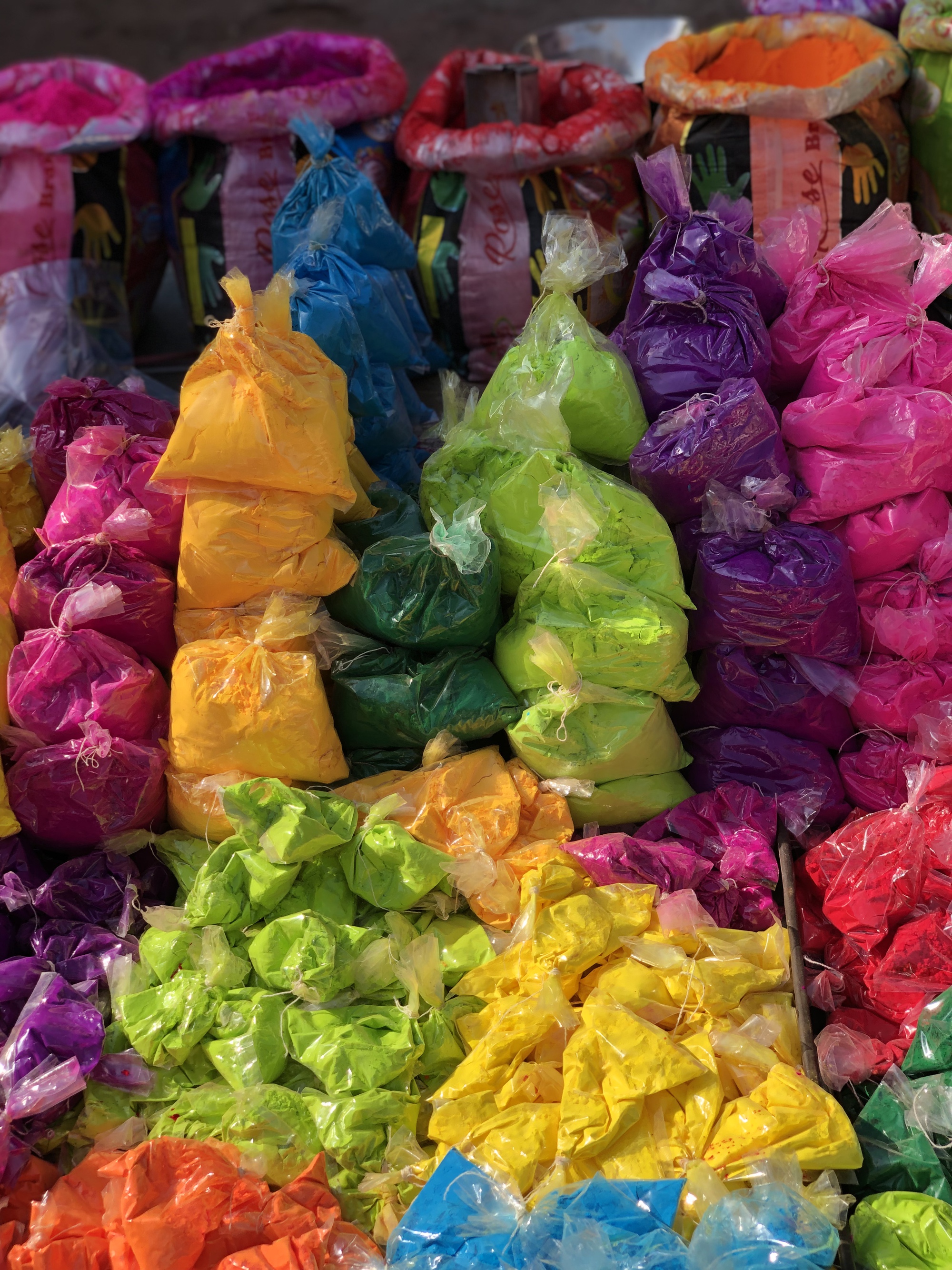 Coloured dyes for the Holi Festival