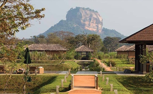 View of Sigiriya Rock in Sri Lanka