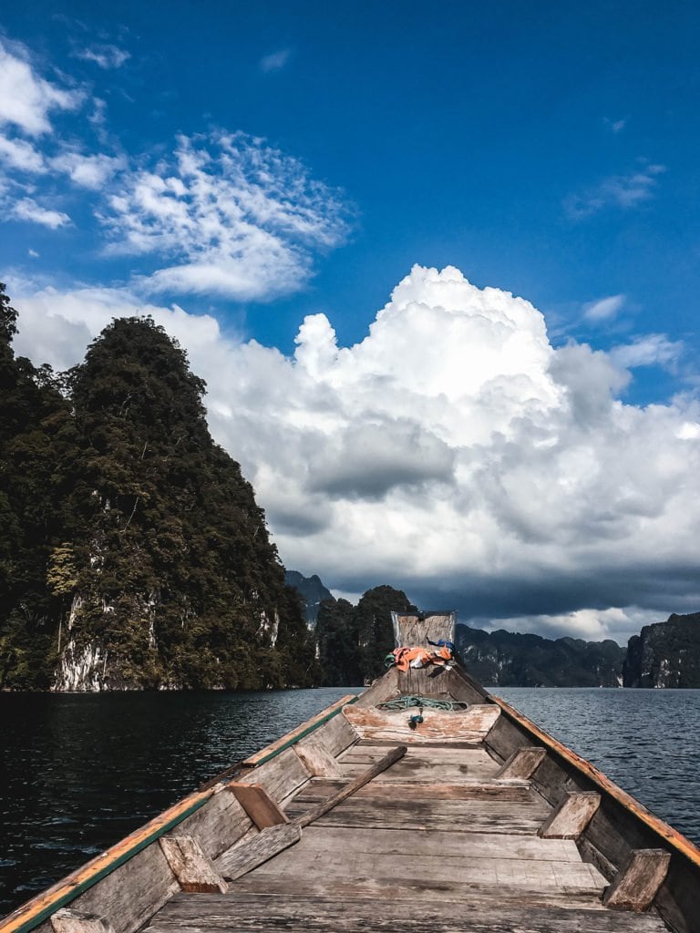 View from a boat in Thailand