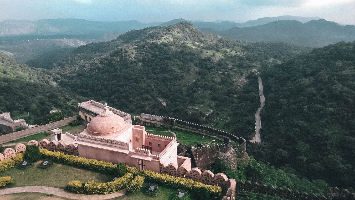 View of fort in India