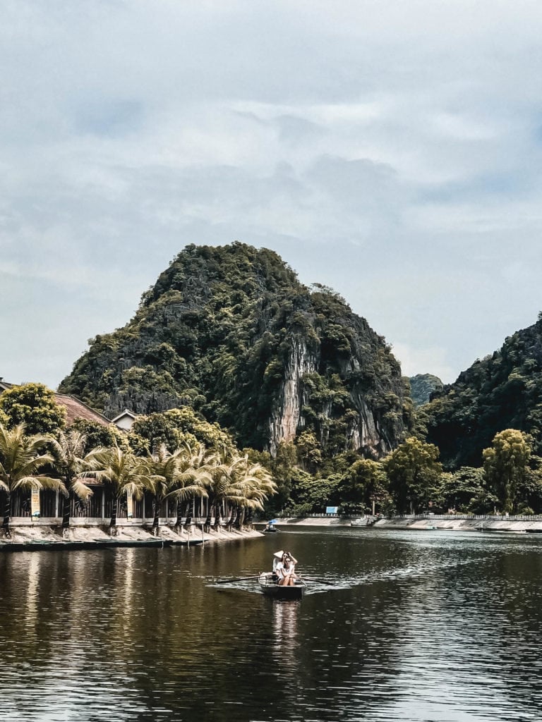 Quiet waterways of Ninh Binh by rowing boat