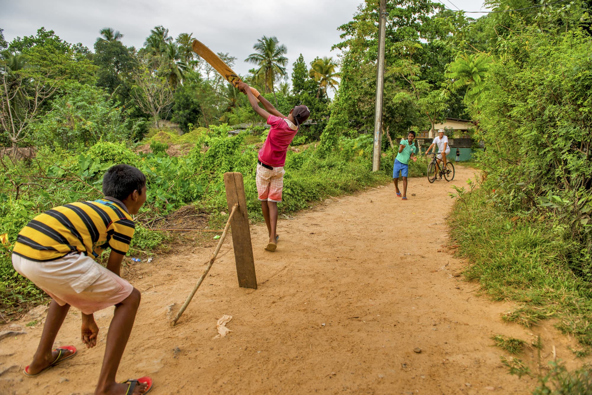 Cricket in Galle in Sri Lanka