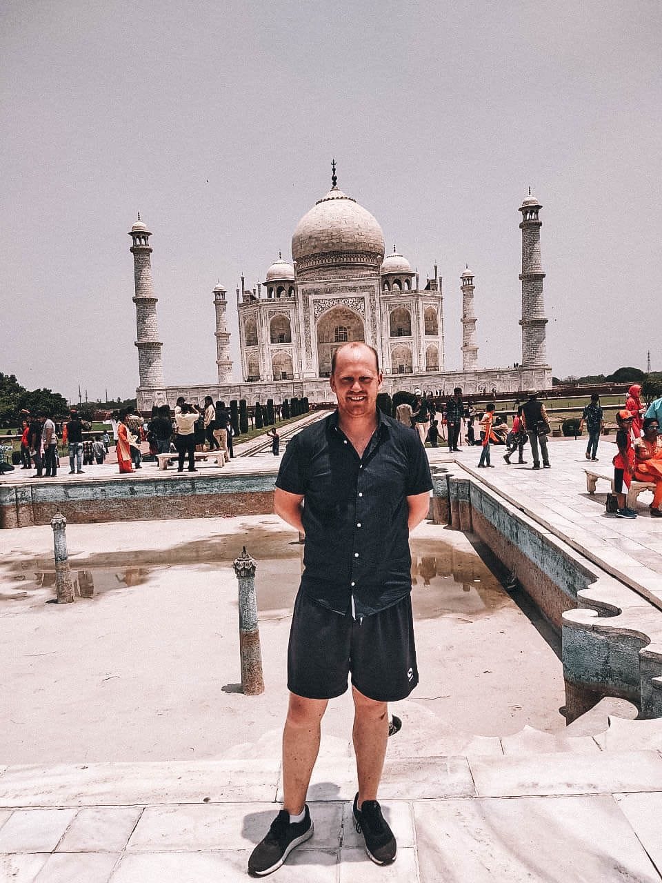 Tourism at the Taj Mahal in Agra