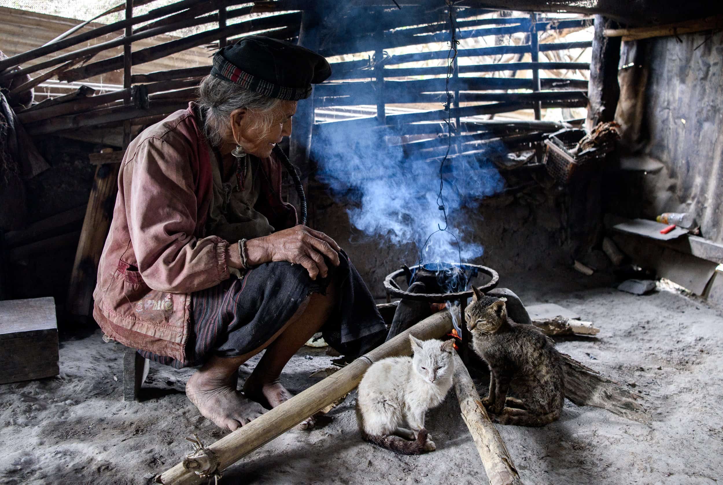 Cooking in Laos