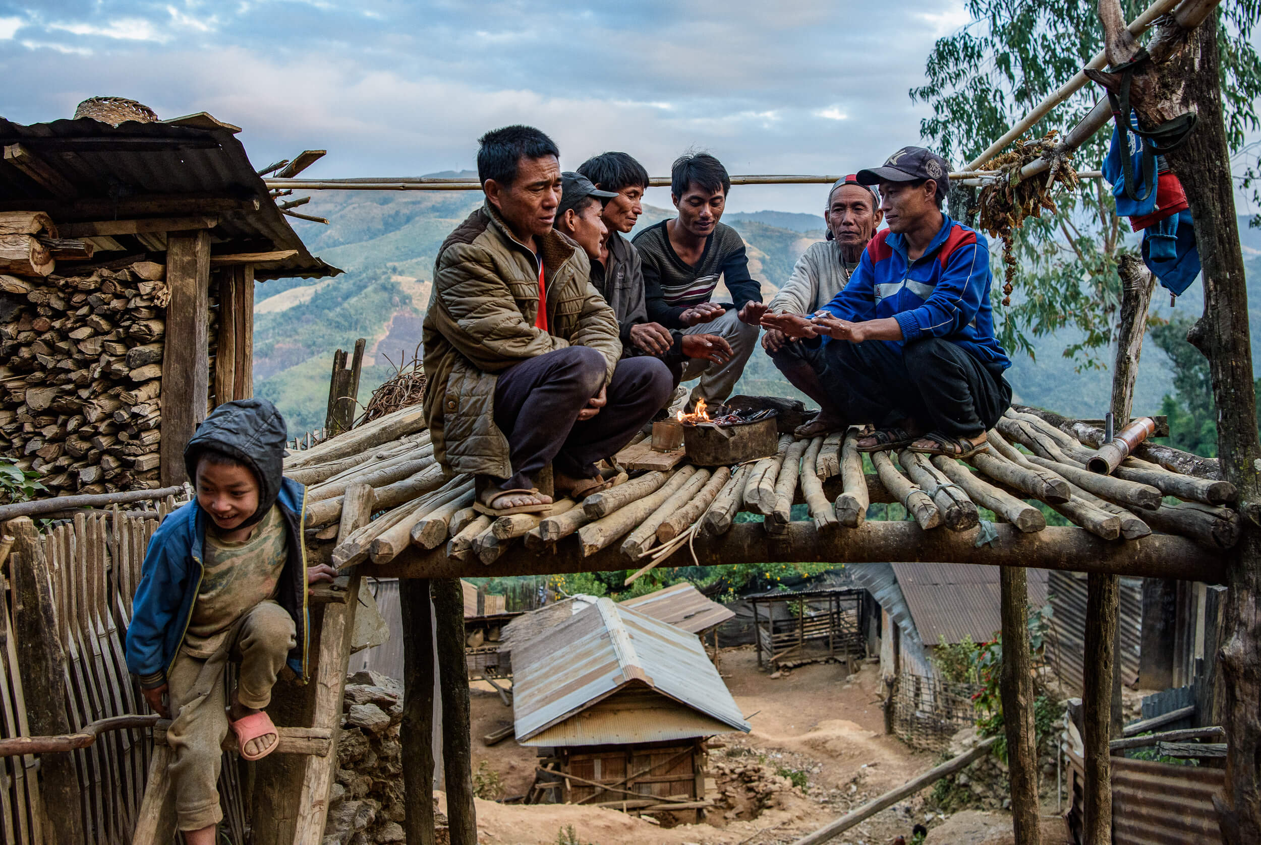 Local Mouchi Tribe in Phongsali, Northern Laos