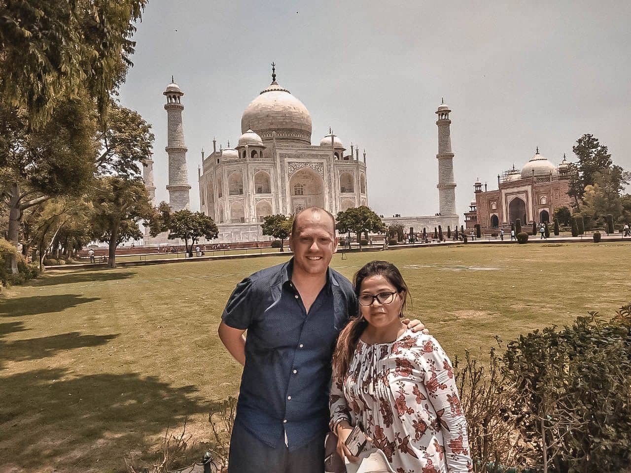 A quiet time at the Taj Mahal