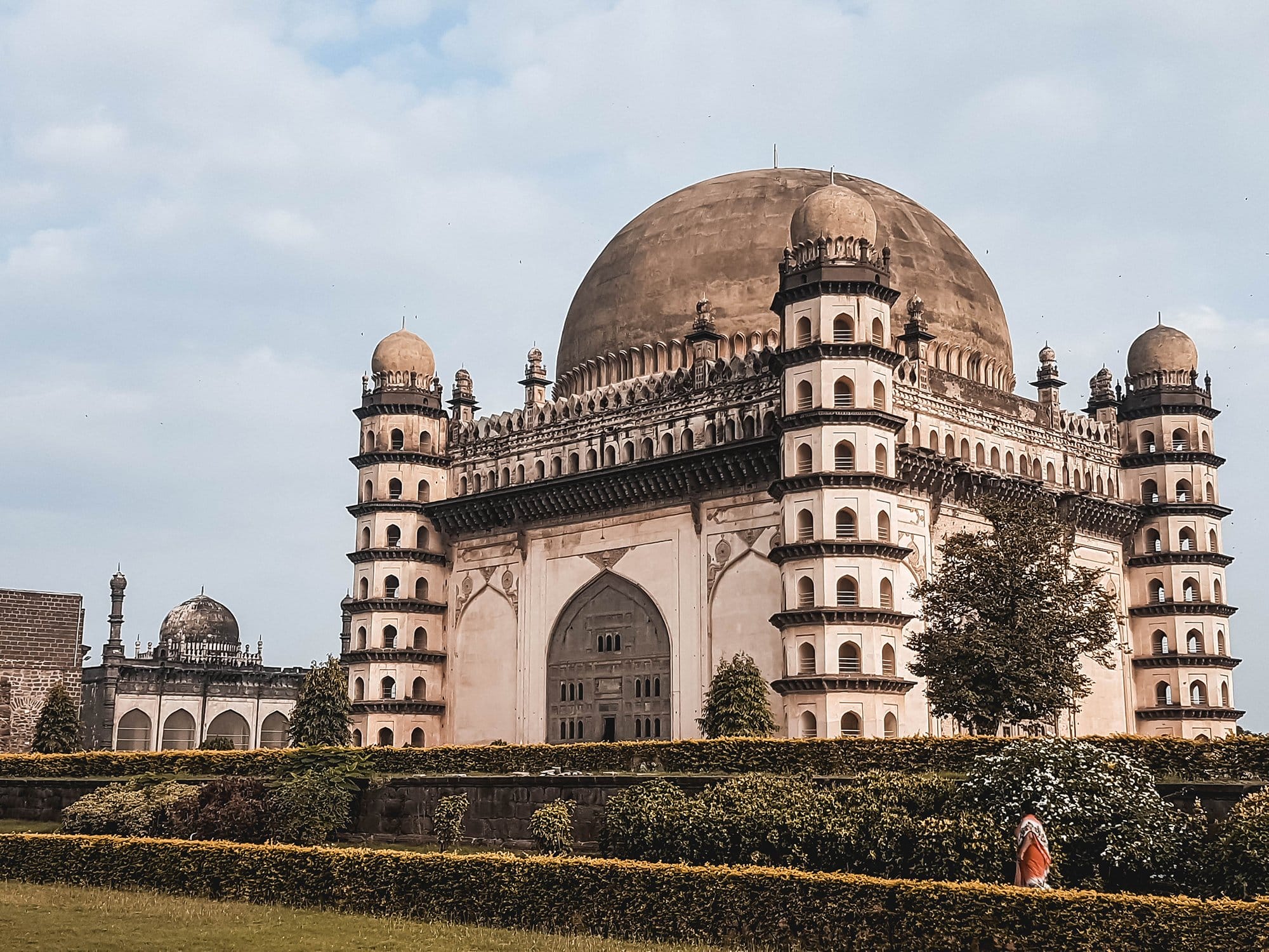 Gol Gumbaz in Bijapur is an example of Islamic architecture in the Deccan plateau in Karnataka