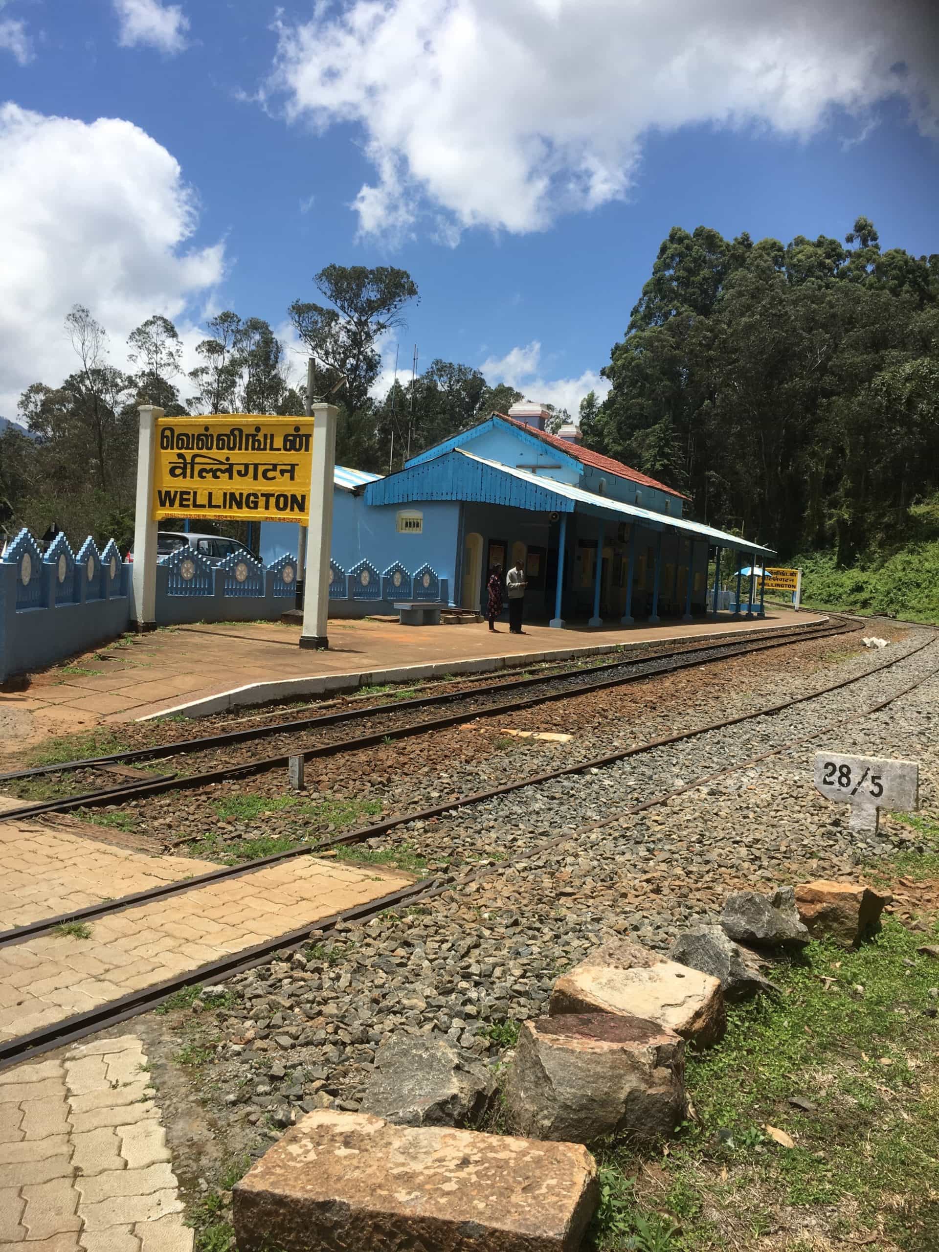 Wellington Station Tamil Nadu, part of the World Heritage Nilgiri Mountain Railway