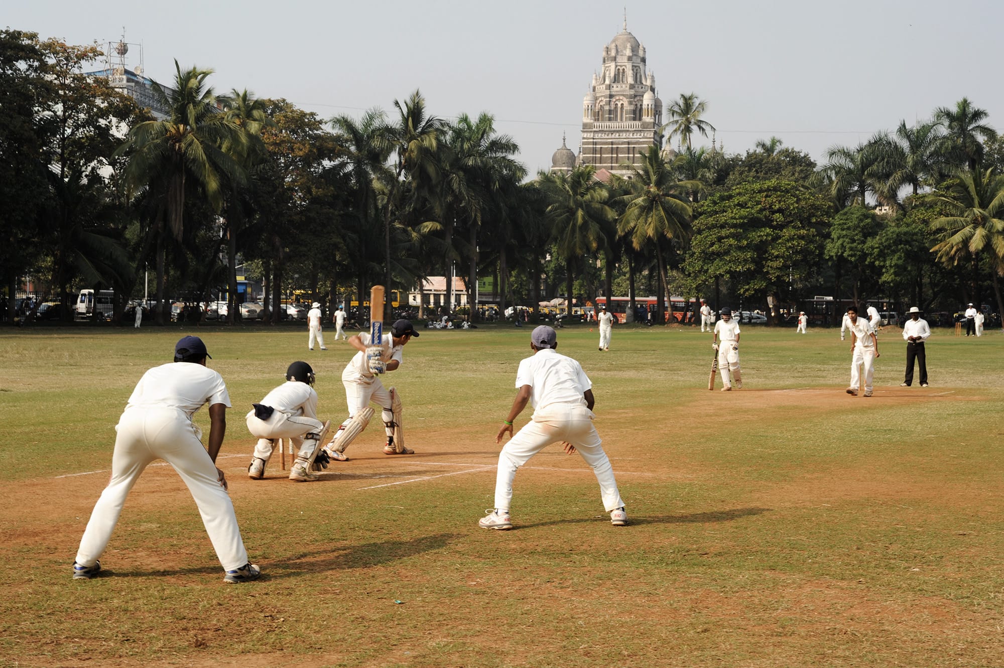 Cricket at the Maidan in Mumbai