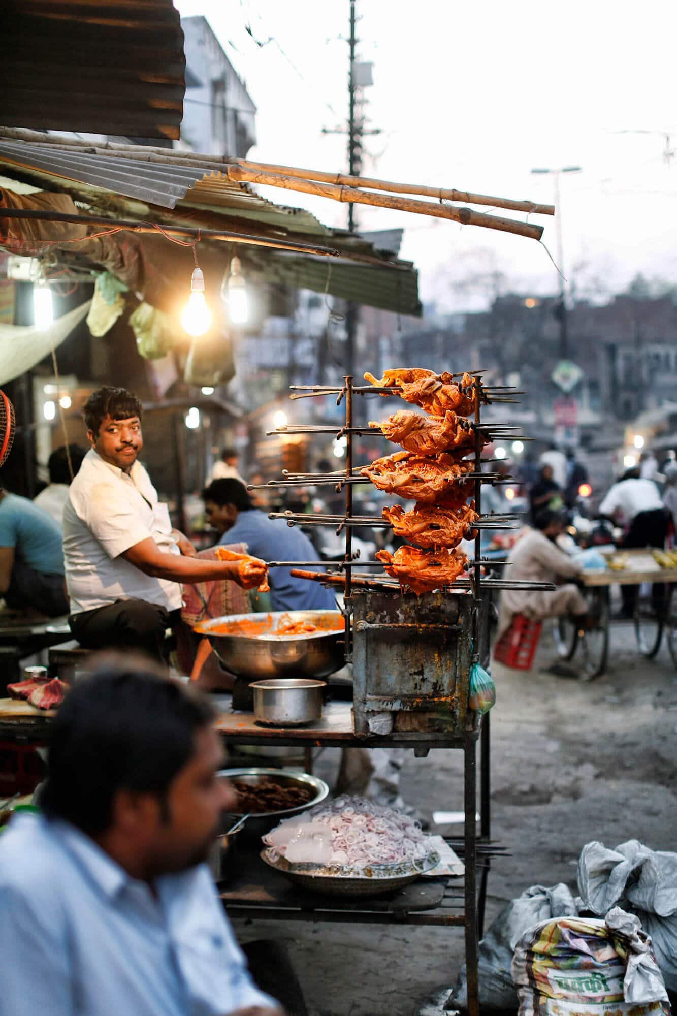 Fresh street food in India