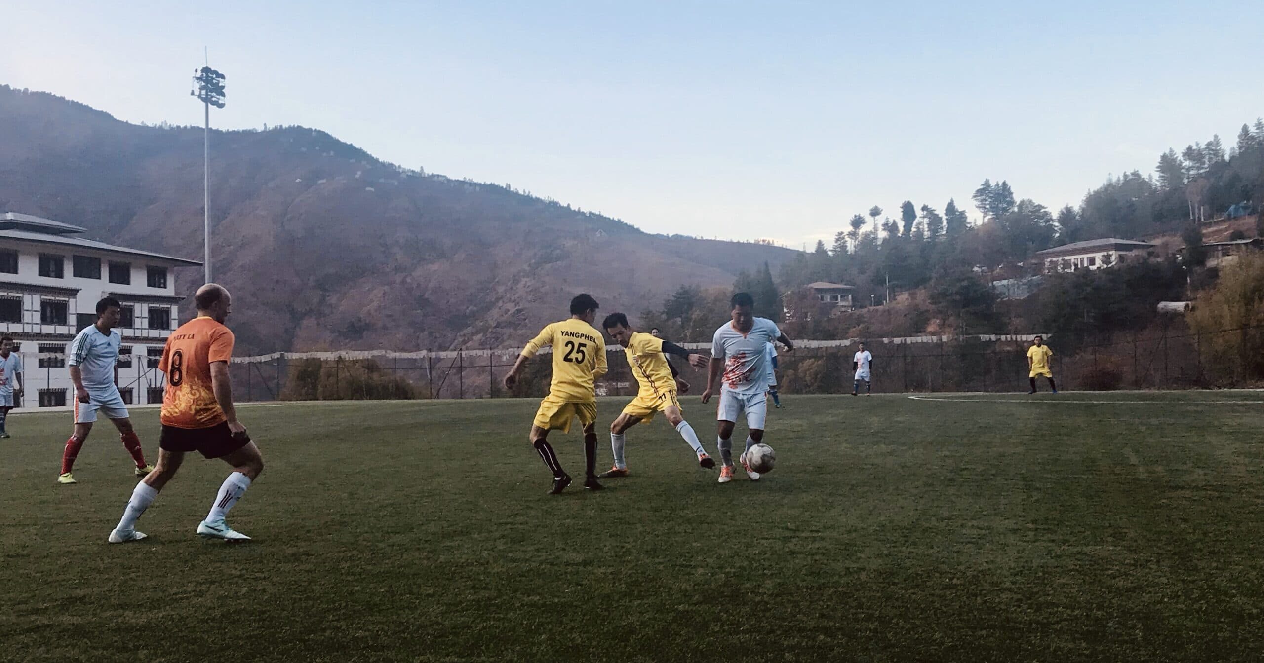 Football match in Bhutan