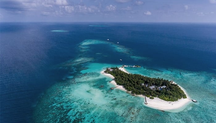 Ariel view of Makunudu Resort