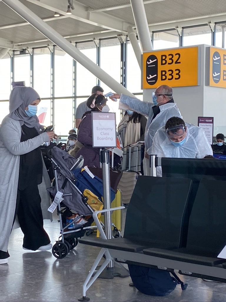 Departing with Qatar Airways from Heathrow during the pandemic