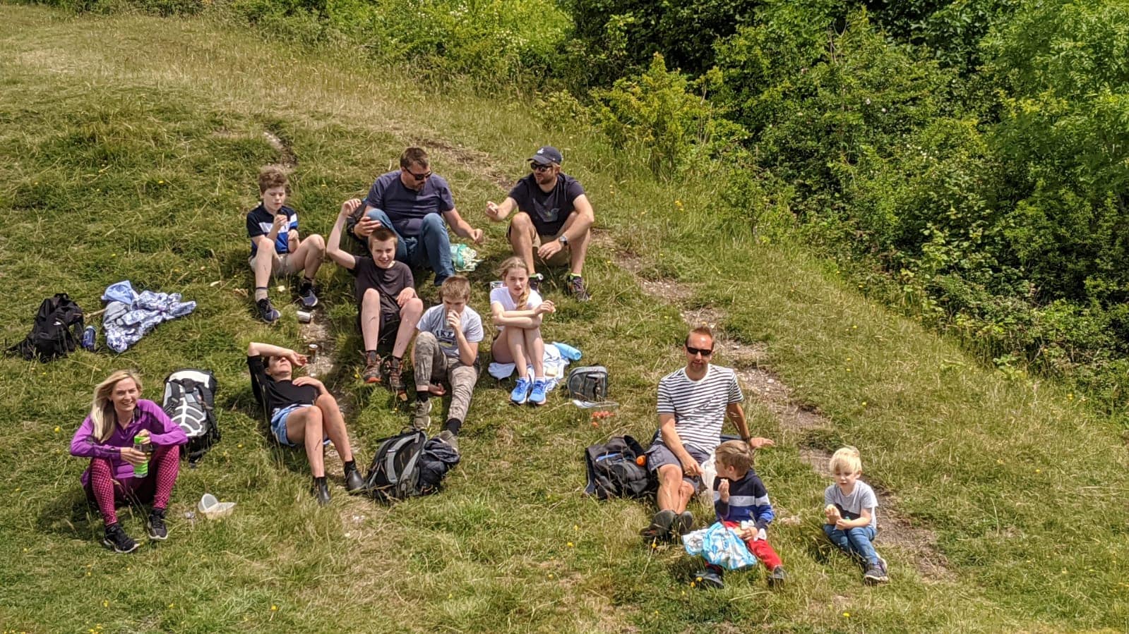 Nick spending time with his family