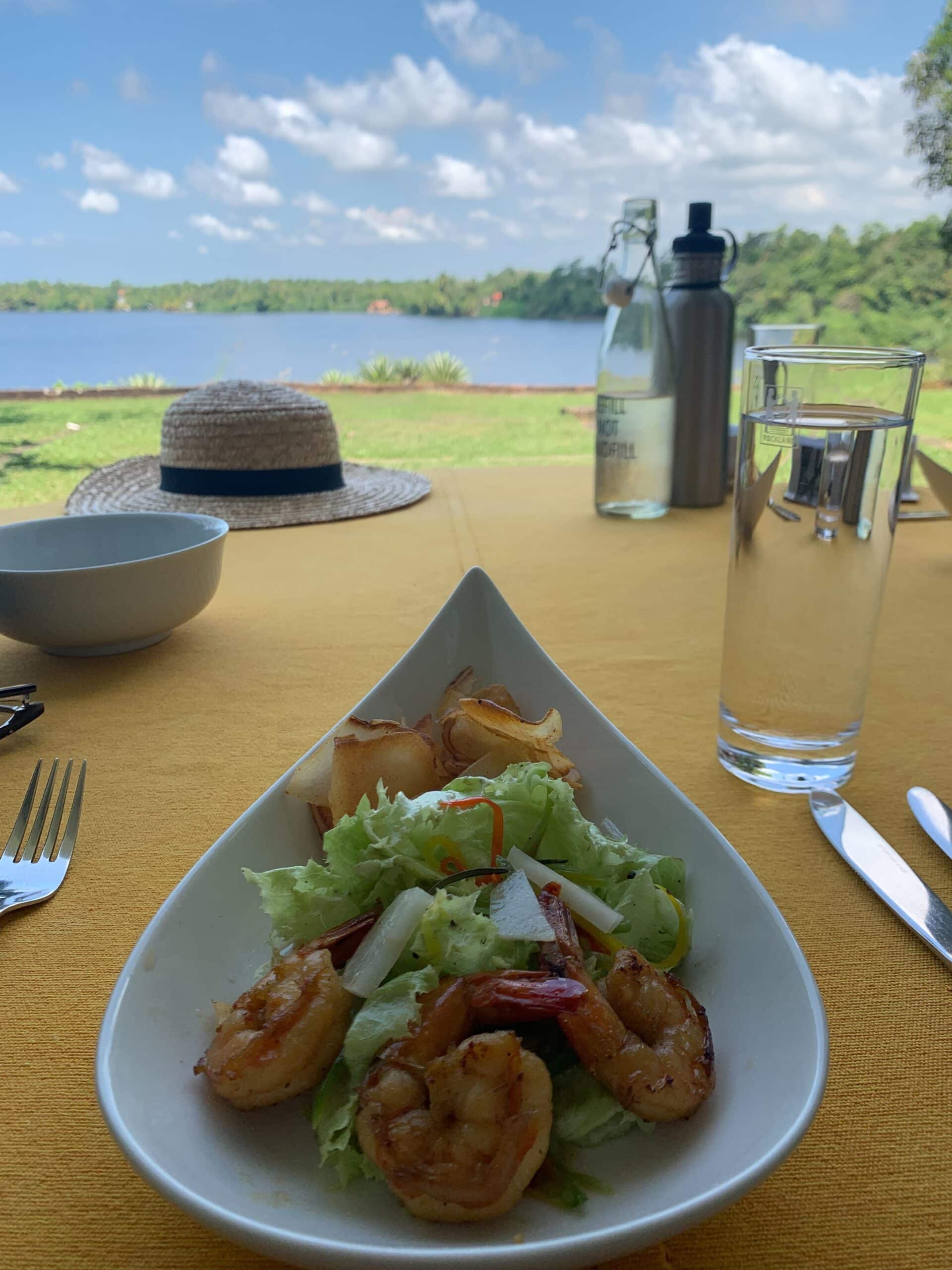 Lunch at Lunuganga Estate in Sri Lanka