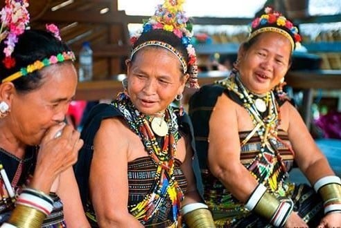Rungus tribal homestay in Borneo