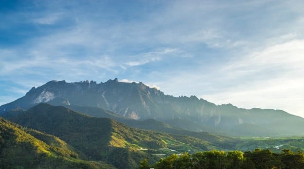 The majestic Mount Kinabalu